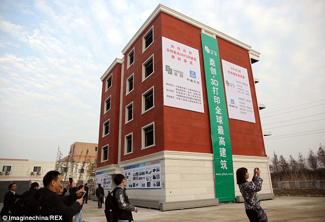 Китайская компания показала напечатанный 5-этажный дом